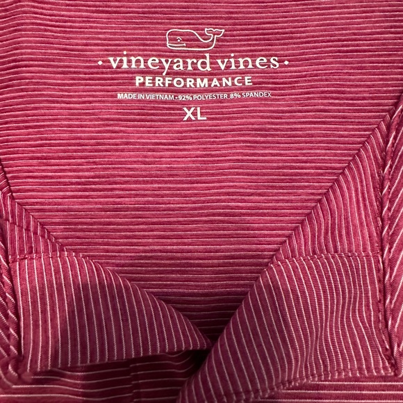 Men’s Vineyard Vines St Jean Stripe Performance Polo, size XL - Like New! - Picture 3 of 5